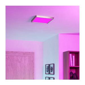 Eglo 901384 FUEVA-Z - plafonieră LED RGBW dimabilă cu sticlă fumurie, LED/13, 5W/230V 29, 5cm IP44 crom imagine