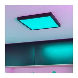 Eglo 901375 - FUEVA-Z Lampă de tavan LED RGBW dimabilă, sticlă fumurie, LED/13, 5W/230V, 29, 5cm, IP44, neagră imagine