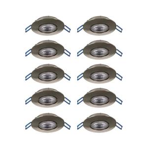 Eglo 300196 - Set de 10 spoturi LED încastrate GEDREZ, 4, 9 W, 230 V, Ø 9 cm, crom imagine