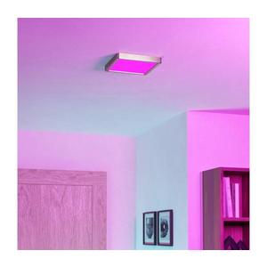 Eglo FUEVA-Z 901383-LED Plafonieră LED RGBW reglabilă cu sticlă fumurie, LED/10, 5W/230V 22x22cm IP44 crom imagine