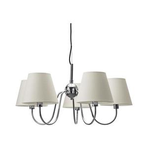 ByRydens 4202720-6510 - Lustră pe cablu LYNF 5xE14/8W/230V crom/alb imagine
