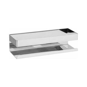 WENKO 25413100-Poliță TURBO-LOC GENOVA SHINE 30x10, 5 cm argintie imagine