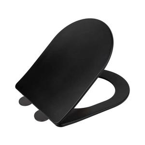 WENKO 26029100 - capac WC GALATI 46 x 36 cm, negru imagine