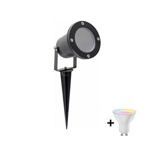 Lampă LED RGBW dimmabilă de exterior BLAKE 1xGU10/6W/230V IP65 + telecomandă imagine