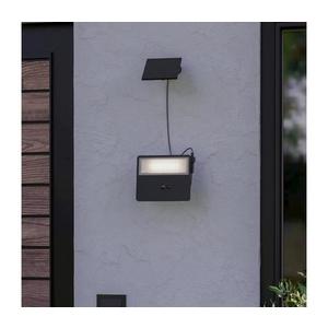 Eglo 901085-LED Lumină solară de perete PANETTIERI, LED 6, 7 W, 3, 7 V, 1200 mAh, IP44, negru imagine