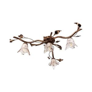 Lustră aplicată ROZETA 4xE14/40W/230V bronz imagine