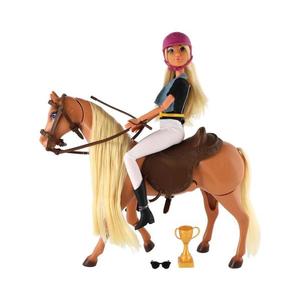 Set cal de pieptănat cu păpușă și accesorii imagine