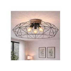 Brilagi - Plafonieră WOODY BASKET, 3 x E27/60W/230V, Ø 80 cm, stejar imagine