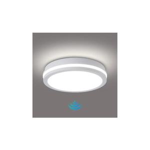 Brilagi - Lampă LED de exterior BENE cu senzor, 24 W, 230 V, Ø 26 cm, alb, IP54 imagine