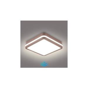 Brilagi-LED BENE, corp de iluminat exterior LED cu senzor, 18W/230V, 21, 5 x 21, 5 cm, maro, IP54 imagine