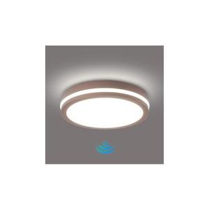 Brilagi BENE - Corp de iluminat exterior LED cu senzor, 24W/230V, Ø 26 cm, maro, IP54 imagine