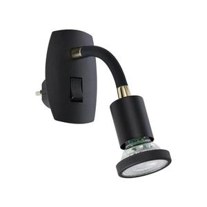 Eglo PARRINI 300912 - Lampă LED pentru priză, 1x GU10/4, 5W/230V, neagră imagine