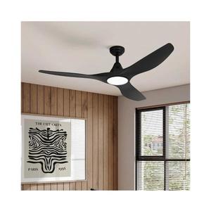 Eglo 35114 - lator de tavan PORTSEA LED, 19 W, 230 V, Ø132 cm, negru, cu telecomandă imagine