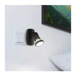 Eglo 300911 - Lampă LED pentru priză PARRINI 1xGU10/4, 5W/230V, neagră imagine