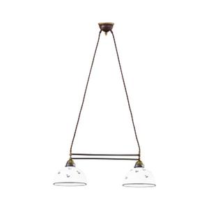 Lustră pe cablu Kolarz 731.82.24 NONNA 2xE27/75W/230V albastru imagine