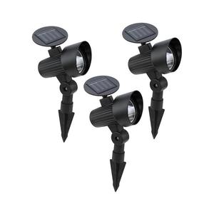 Eglo 48504 - Set 3x lămpi solare LED GIONATA LED/200 mAh IP44 negru imagine