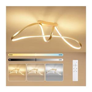 Brilagi-LED Lustră aplicată reglabilă TWISTER LED/60W/230V 3000-6000K auriu + telecomandă imagine