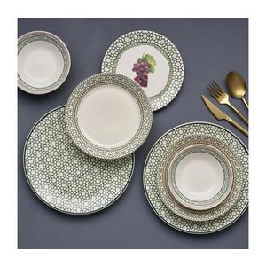 Set de veselă, 24 piese, ceramică, multicolor imagine