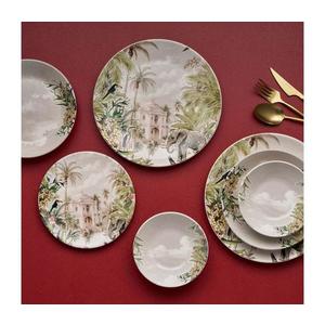 Set de veselă, 24 piese, ceramică multicoloră imagine