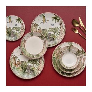 Set veselă 24 piese multicolor/ceramică imagine