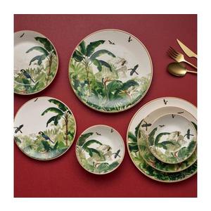 Set veselă 24 piese din ceramică, multicolor imagine