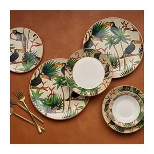 Set veselă 24 piese multicoloră/ceramică imagine