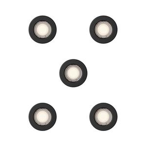 Philips - Set 5 buc. Spot încastrat PERIDOT 1xGU10/7W/230V negru imagine