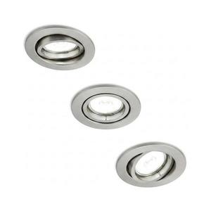 Philips - Set de 3 corpuri de tavan încastrate PERIDOT 1xGU10/7W/230V argintiu imagine
