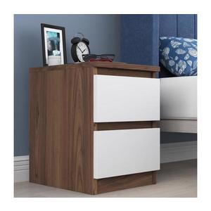 Noptieră WALNUT 46, 8x35 cm maro/albă imagine