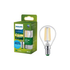 Bec LED Philips ULTRAEFFICIENT VINTAGE P45 E14/3, 8W/230V 2700K imagine