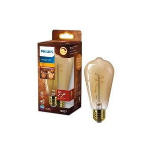 Bec LED dimabil Philips Vintage ST64 E27/3, 1W/230V 1800K imagine