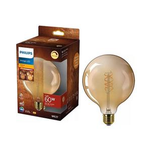 Bec LED dimabil Philips Vintage G125 E27/7, 3W/230V 2200K imagine