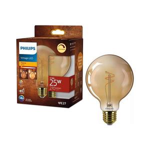 Bec LED reglabil Vintage Philips G95 E27/3, 1W/230V 1800K imagine