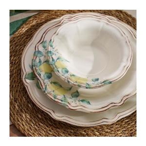 Set veselă din porțelan, 24 piese, multicolor imagine