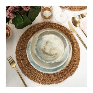 Set de veselă 18 piese, porțelan multicolor imagine