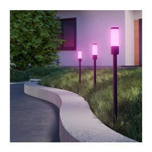 Eglo 902043 - Lampă de exterior ZANCARO LED RGB LED/1W/230V IP44 neagră + telecomandă imagine