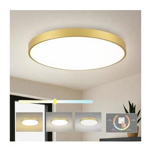 Brilagi - Plafonieră LED POOL, 100 W, 230 V, 3000/4500/6000 K, diam. 80 cm, finisaj auriu imagine