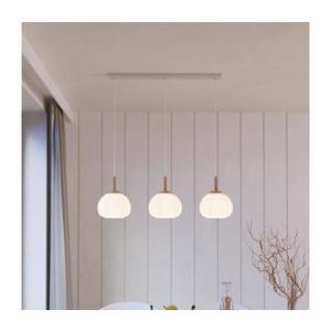 Eglo 44066 - Lustră suspendată SUMMERHILL, 3xE27/40W/230V, alb/bej imagine