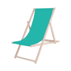 Șezlong de grădină turcoaz/fag imagine