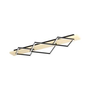 Eglo 901931 - Plafonieră LED BOYA 2xLED/13W/230V + LED/16W negru/bej imagine