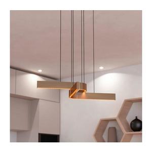 Eglo 901864 - Pendul LED RGBW FOLCINO-Z, dimmabil, 2xLED/18W/230V, cupru/negru imagine