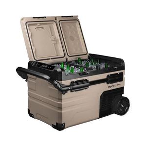 Ladă frigorifică portabilă cu afișaj LCD 39 l 230V/12V/24V maro imagine