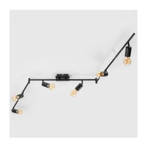 Spot LED 6x E27, 6, 5W, 230V, negru imagine