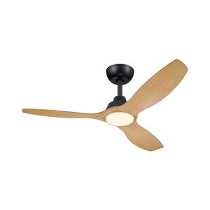 lator de tavan Philips OLAS LED/24W/230V, dimabil, Ø 132 cm, negru/maro, cu telecomandă imagine