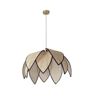 Osram - Lustră suspendată pe cablu DECOR RATTAN 1x E27/15W/230V Ø 67 cm bej/negru imagine