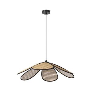 Osram - Pendul pe cablu DECOR RATTAN, 1xE27/15W/230V, Ø 69 cm, bej/negru imagine