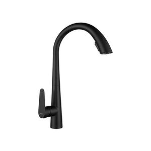 Baterie pentru chiuvetă ROSS, cu pulverizator extractibil, 43 cm, negru - REA-B5313 imagine