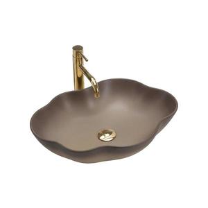 REA-U0629 - Lavoar PEARL pentru blat 38x50, 5 cm ceramică/maro imagine