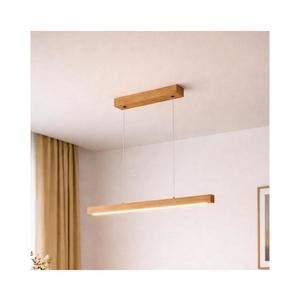 Pendul LED VERDE suspendat pe cablu, 18 W / 230 V, 3000 K, 76 cm, finisaj stejar imagine