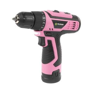Fieldmann - Bormașină cu acumulator 12V 1500 mAh roz/negru imagine